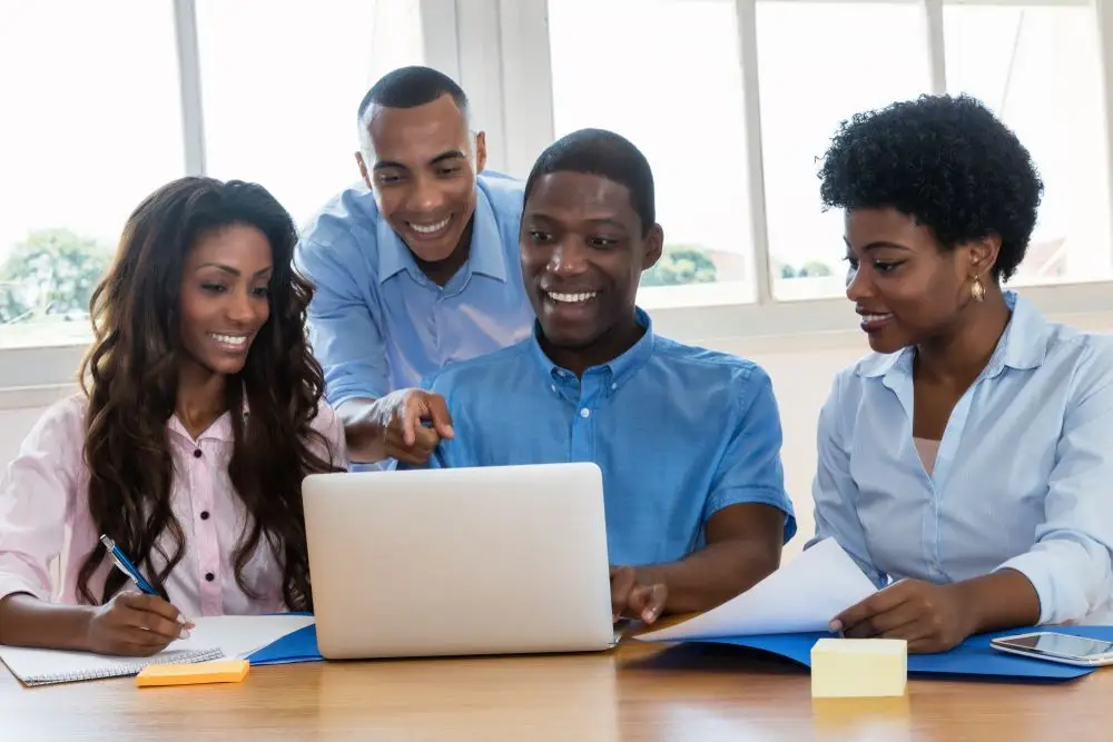 Young entrepreneurs working together